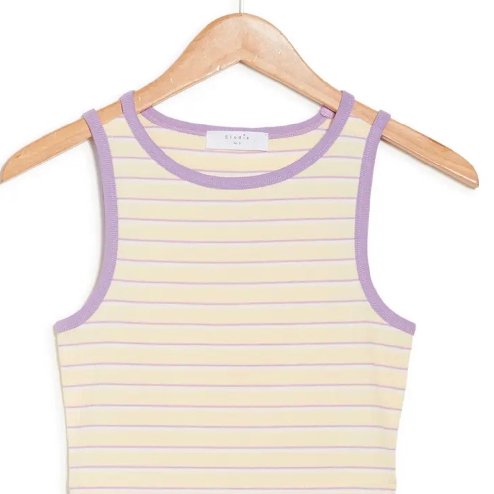 NWT Cut Out Shoulder Strap Tank Top ELODIE - Picture 2 of 4